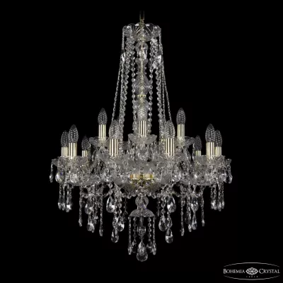 Подвесная люстра Bohemia Ivele Crystal 1415/10+5/220/h-86 G