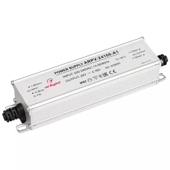 Блок питания Arlight ARPV-24100-A1 (24V, 4.16A, 100W) 033093 Блок питания Arlight ARPV-24100-A1 (24V, 4.16A, 100W) 033093