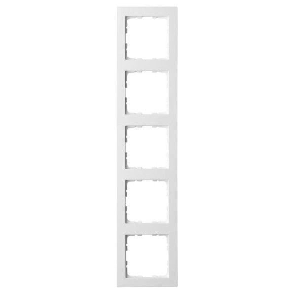 Рамка Jasmart G-Classic 5-постовая белый глянцевый поликарбонат G1005W