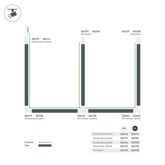 Коннектор T-образный Arlight LGD-4TR black 026150