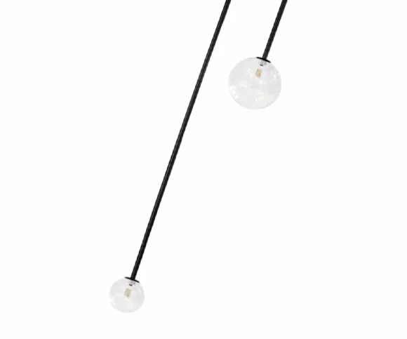 Подвесной светильник Kink Light Иона 09408-2A,19, Черный, Прозрачный, Металл