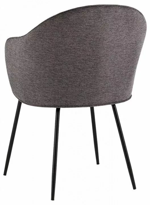 Кресло Echo SGR_Echo_dining_chair_dark_grey, черный, темно-серый, металл, вид сзади Кресло Echo SGR_Echo_dining_chair_dark_grey, черный, темно-серый, металл, вид сзади