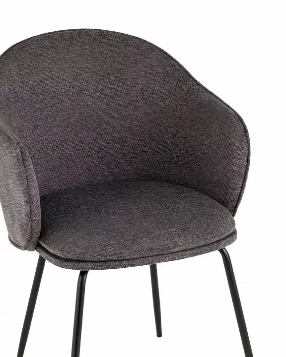 Кресло Echo SGR_Echo_dining_chair_dark_grey, вид сбоку Кресло Echo SGR_Echo_dining_chair_dark_grey, вид сбоку