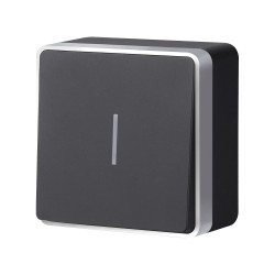 Выключатель одноклавишный с подсветкой Werkel Gallant (черный с серебром) W5010134 4690389163838 a051150