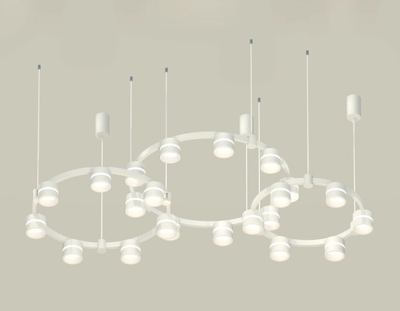 Комплект подвесного светильника Ambrella Light Techno Ring XR92082200 (A9208x3, C9241, C9236, C9231, N8444)