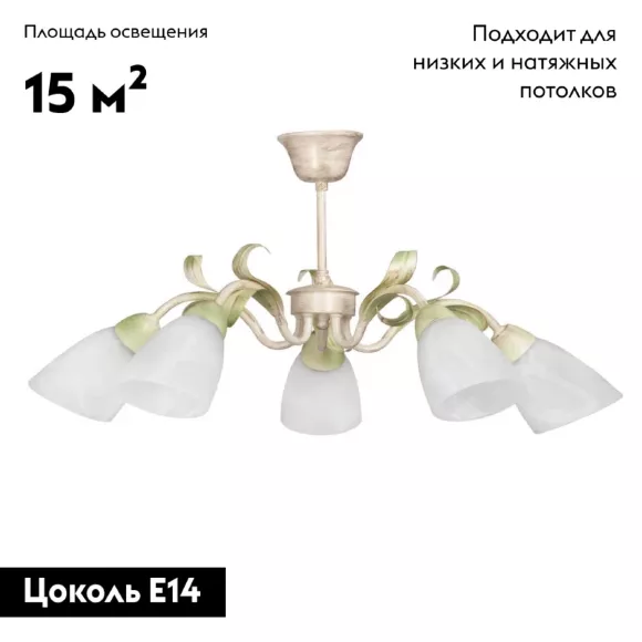 Потолочная люстра Vitaluce V1535/5PL Потолочная люстра Vitaluce V1535/5PL