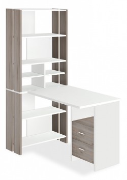 Стол компьютерный Домино Лайт СТЛ-ОВХ+С100Прям MER_STL-OVH-S100Pryam_NBE