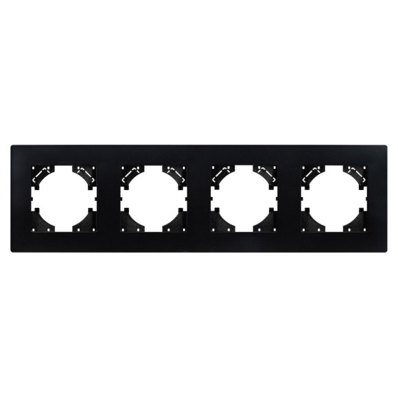 Рамка на 4 поста пластиковая Arlight FRM-PERIO-PL-4-BK 049759