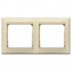 Рамка 2-постовая Legrand Valena слоновая кость 774352