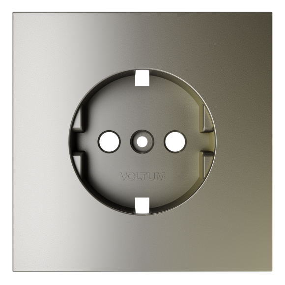 Накладка для розетки с заземлением Voltum S70 (шелк) VLS000604