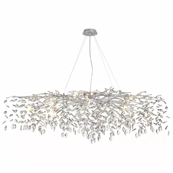 Подвесная люстра Odeon Light Delica 4970/16, Серебро, Прозрачный, Алюминий Подвесная люстра Odeon Light Delica 4970/16, Серебро, Прозрачный, Алюминий