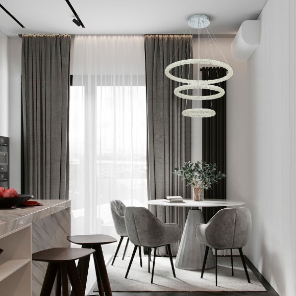 Подвесная светодиодная люстра Modelux MS.1130.700.500.300 CR