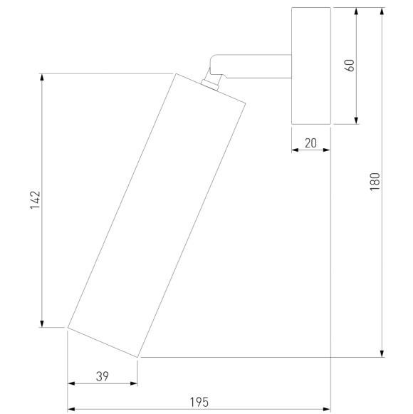 Светодиодный спот Eurosvet Ease 20128/1 LED белый/черный, LED, 8W, белый