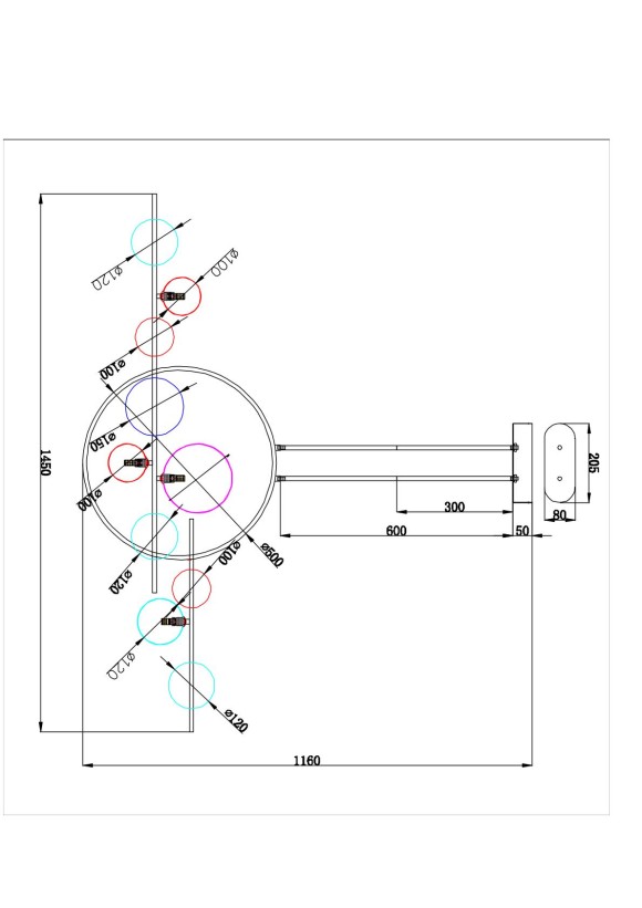 Потолочная светодиодная люстра Arte Lamp Saturn A7790SP-75WH