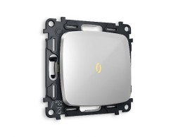 Комплект механизма 1-кл выключателя с подсветкой Ambrella Volt Omega MO402010