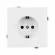 Механизм электрической розетки Arlight SCT-TENDO-MEU1-SFPL-WH (230V, 16A) 054641, вид сверху