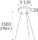 Основание для подвесного светильника Italline IT011-5025 black