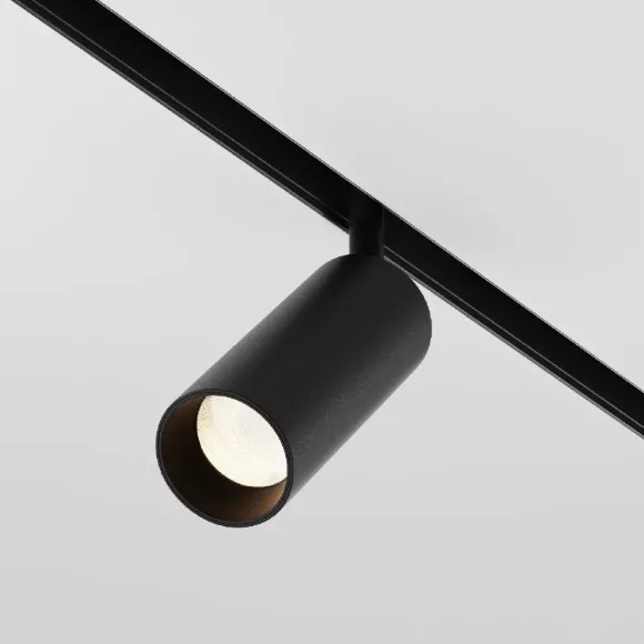 Трековый светодиодный светильник Maytoni Technical Focus Led TR032-2-12W3K-M-B, Черный, Теплый белый, Алюминий, вид снизу