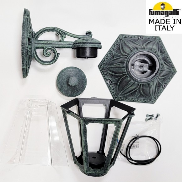 Уличный настенный светильник Fumagalli Anna E22.131.000.VXF1R