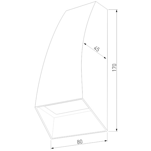 Уличный настенный светильник Elektrostandard 1016 Techno 4690389068201