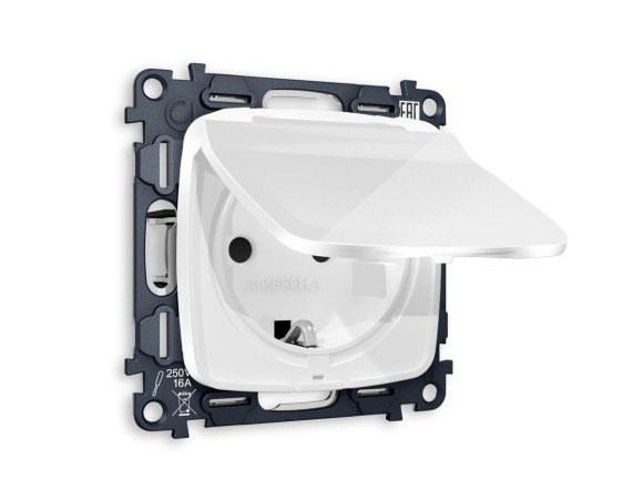 Комплект механизма электрической розетки Ambrella Volt Omega (OP1080, VM141) MO108010