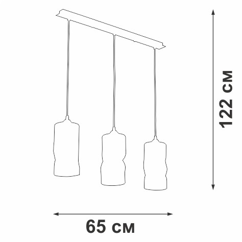 Подвесной светильник Vitaluce V4853-1/3S