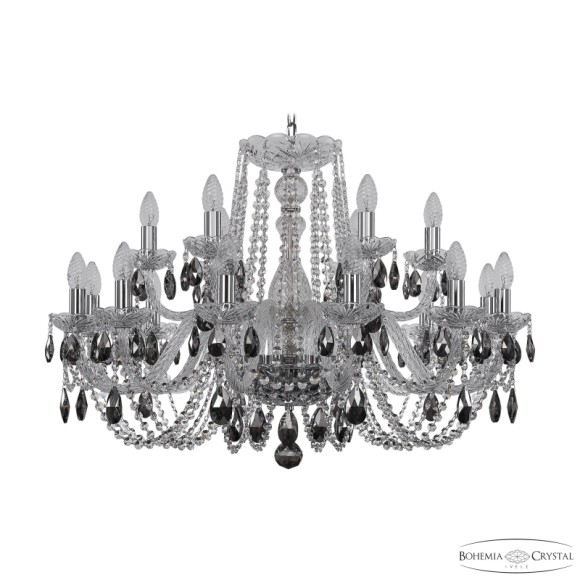 Подвесная люстра Bohemia Ivele Crystal 1402/12+6/300 Ni K731