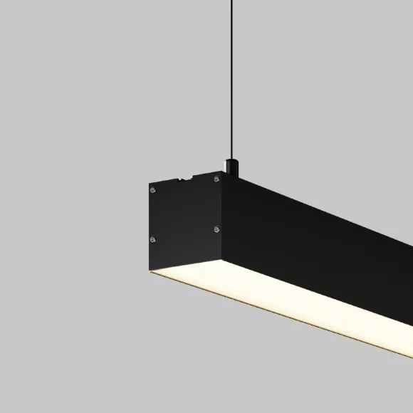 Линейный подвесной светильник Maytoni Technical 3000K 50x50 (Черный, 2 м) LL312031
