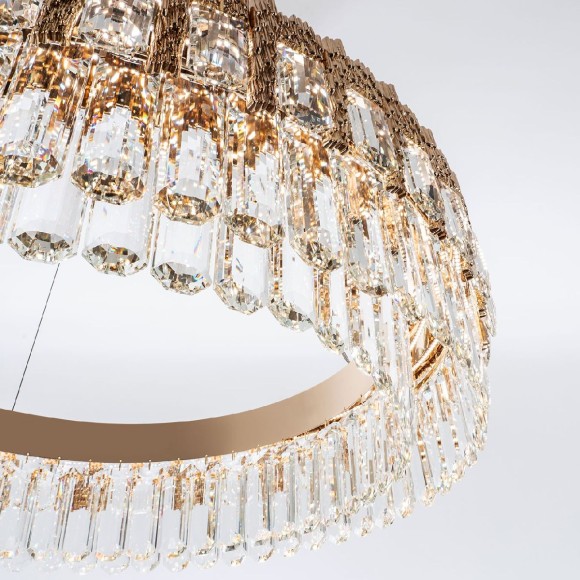 Подвесная светодиодная люстра Modelux ML.830.800 GD