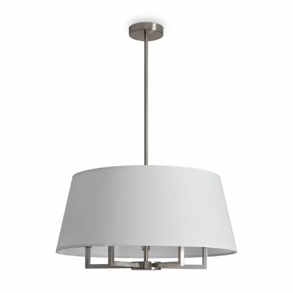 Люстра на штанге Freya Graceful FR2042CL-05N, Никель, Белый, Металл Люстра на штанге Freya Graceful FR2042CL-05N, Никель, Белый, Металл