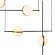 Подвесная люстра Delight Collection MD2062-4B black/brass, Черный, Белый, Металл