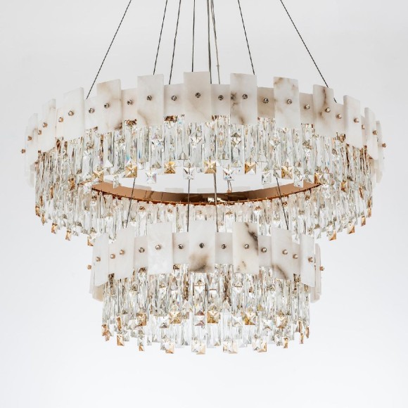 Подвесная светодиодная люстра Modelux ML.6980.800.500P GD