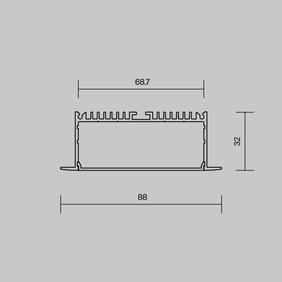 Алюминиевый встраиваемый профиль Maytoni 632007