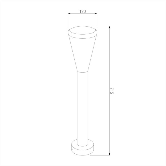 Садовый светильник Elektrostandard 1417 TECHNO серый