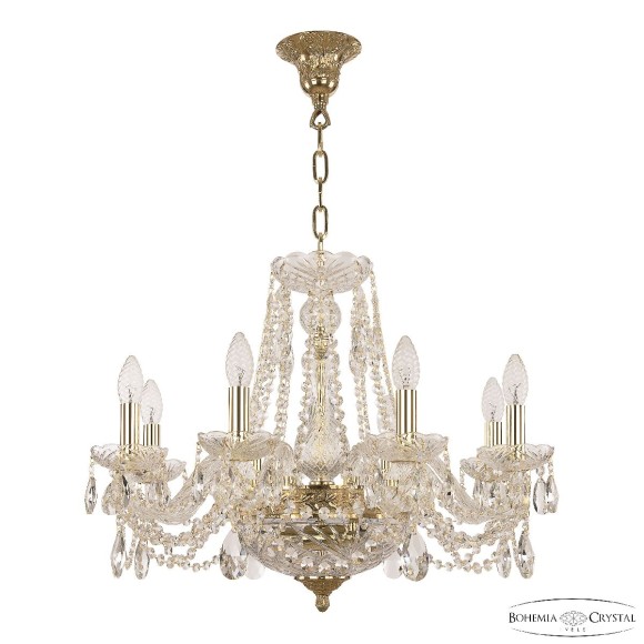 Подвесная люстра Bohemia Ivele Crystal 1451/8/160/250 G