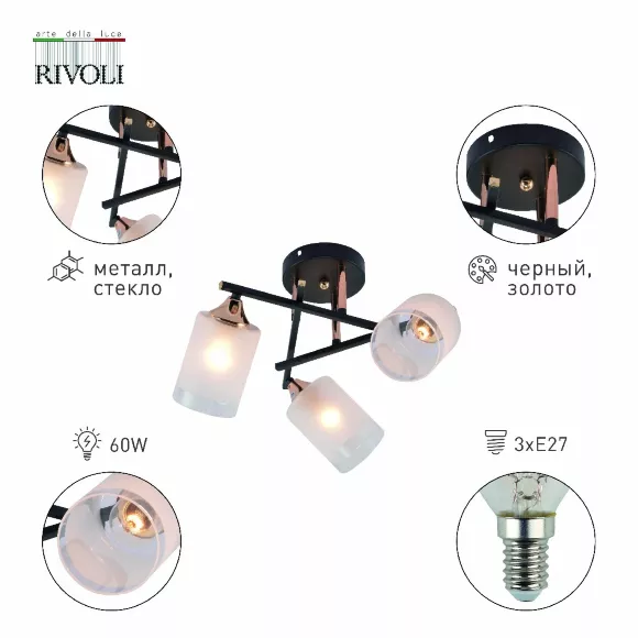 Потолочная люстра Rivoli Fiona 3163-303 Б0059259, крепление