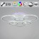 Потолочная светодиодная люстра с пультом управления Reluce 09812-3.3-3+3A WH (RGB)