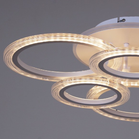 Потолочная светодиодная люстра с пультом управления Reluce 09812-3.3-3+3A WH (RGB)