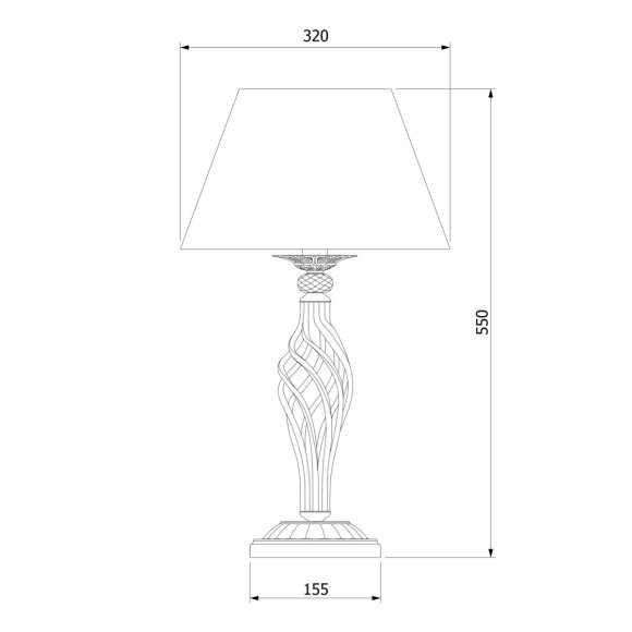 Настольная лампа Eurosvet 01002/1 античная бронза