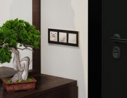 Комплект механизма электрической розетки 2USB С+C 20W с/з на винтовых зажимах 16A-250V Alfa Бежевый глянец Quant Ambrella Volt MA310510 (AP3105, VM165)