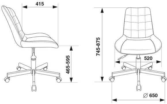Стул компьютерный CH-350M/BLACK BUR_1171478