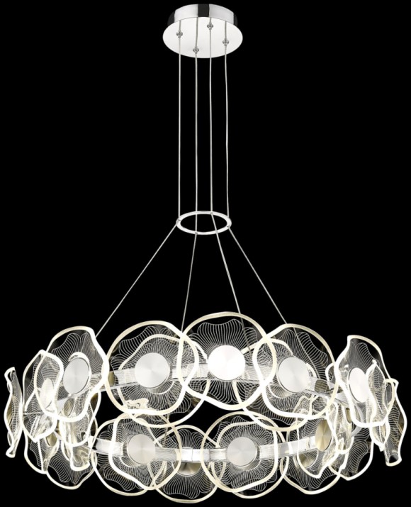 Подвесная светодиодная люстра с пультом управления Wertmark Helena WE453.24.103