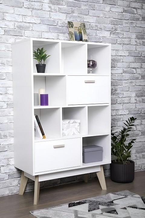 Стеллаж комбинированный Радиорама 2104.М2 MEL_2104