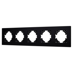 Рамка на 5 постов пластиковая Arlight FRM-PERIO-PL-5-BK 049763