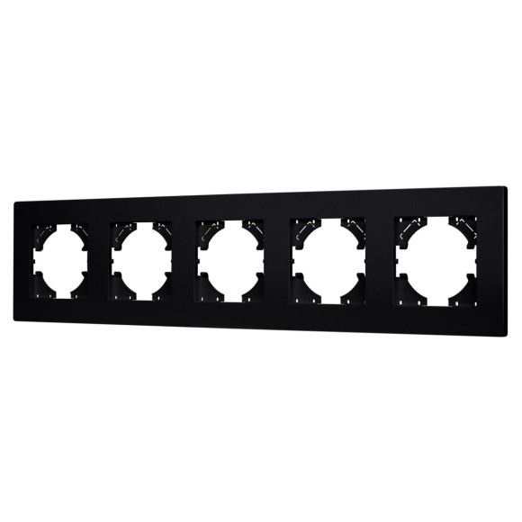 Рамка на 5 постов пластиковая Arlight FRM-PERIO-PL-5-BK 049763