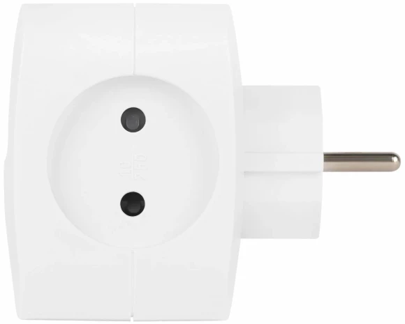 Разветвитель электрический ЭРА SP-4-3USBAC-W на 4 розетки + 3 USB A+C со шторками 10А белый Б0069083