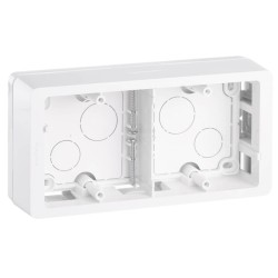 Коробка накладного монтажа 2-постовая Legrand Celiane белая 080242