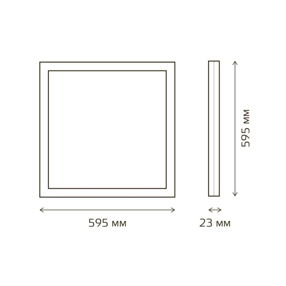 Светодиодная панель Gauss 842161340