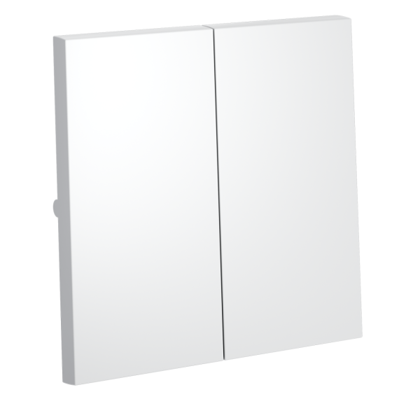 Клавиши для выключателя/переключателя двухклавишного Voltum S70 (белый матовый) VLS000302