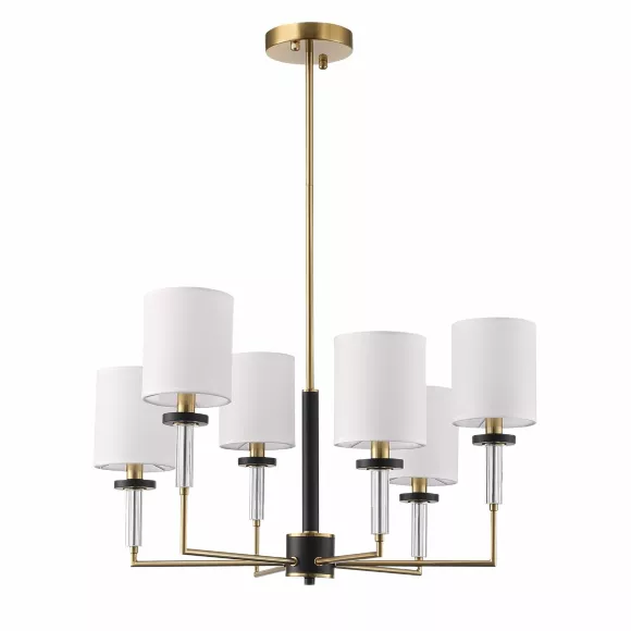 Люстра на штанге ST Luce Веритас SL1404.303.06, Разноцветный, Белый, Металл Люстра на штанге ST Luce Веритас SL1404.303.06, Разноцветный, Белый, Металл